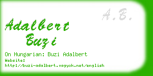adalbert buzi business card